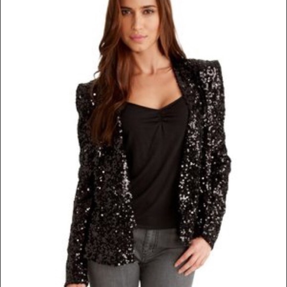French Connection navy sequin blazer jacket - Picture 2 of 6